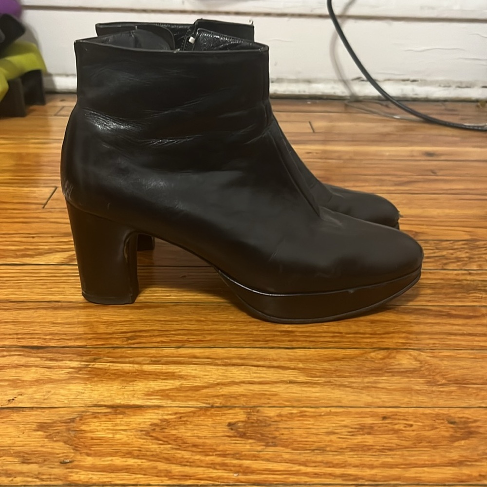 Robert Clergerie Black Ankle Booties